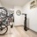bicycle storage room with bike racks