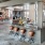 spacious leasing center with a coffee bar, resident lounge seating and modern comforts
